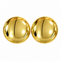 Golden Dome Stud Earrings