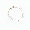 Sparkling Starburst Charm Anklet