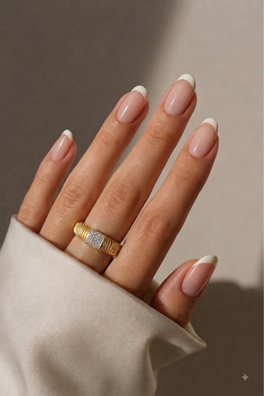 Gold Textured Square Pavé Statement Ring