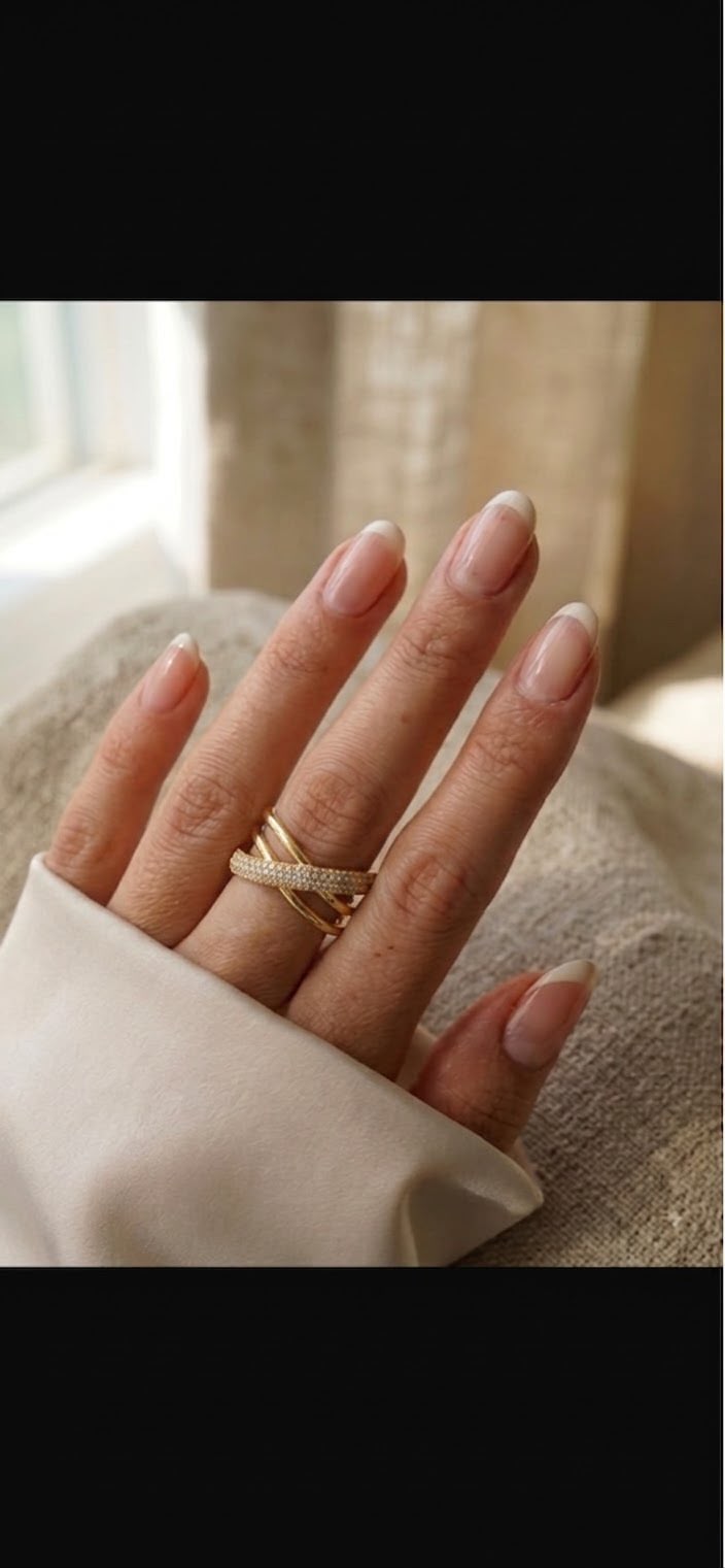 Gold Pave Crossover Multi-Layer Ring