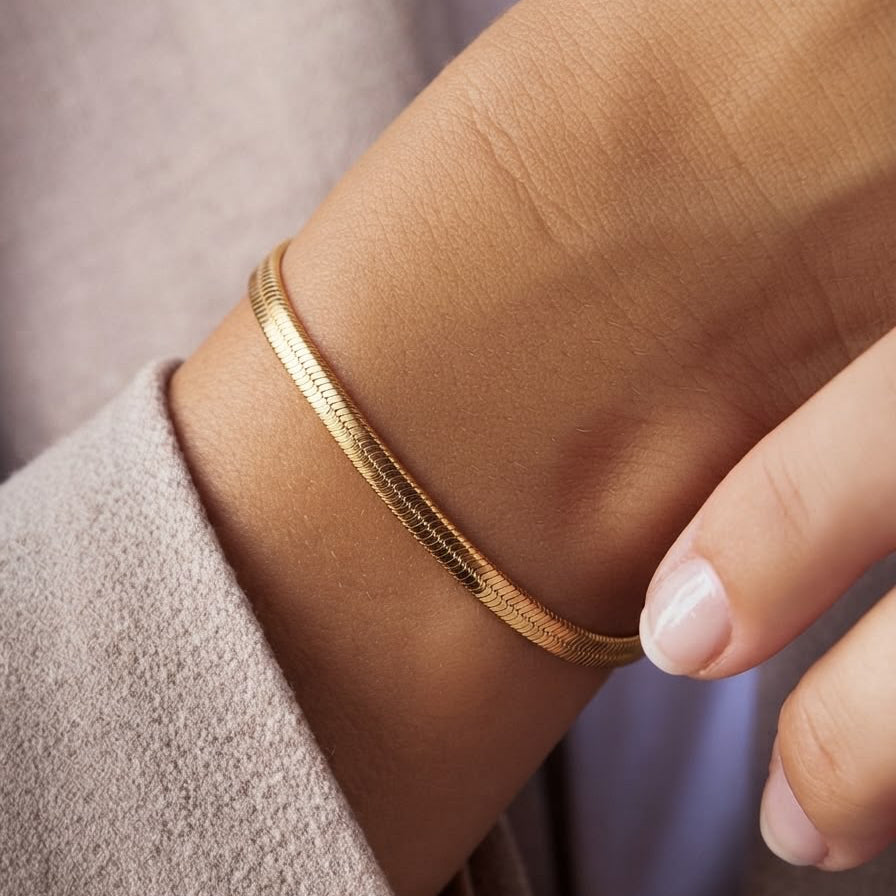 Gold Snake Chain Bracelet