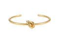 Gold Love Knot Cuff Bracelet – Minimalist Tie the Knot Bangle