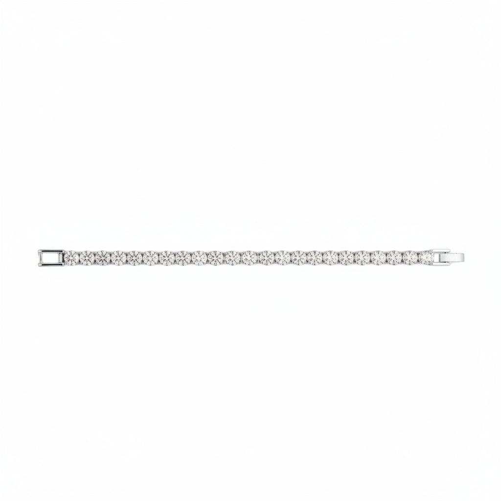 Radiant Solitaire Diamond Tennis Bracelet in