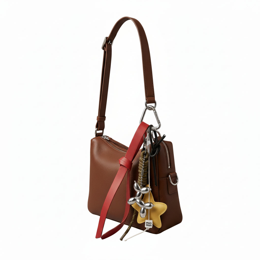 Playful Multi-Charm Bag Accessory