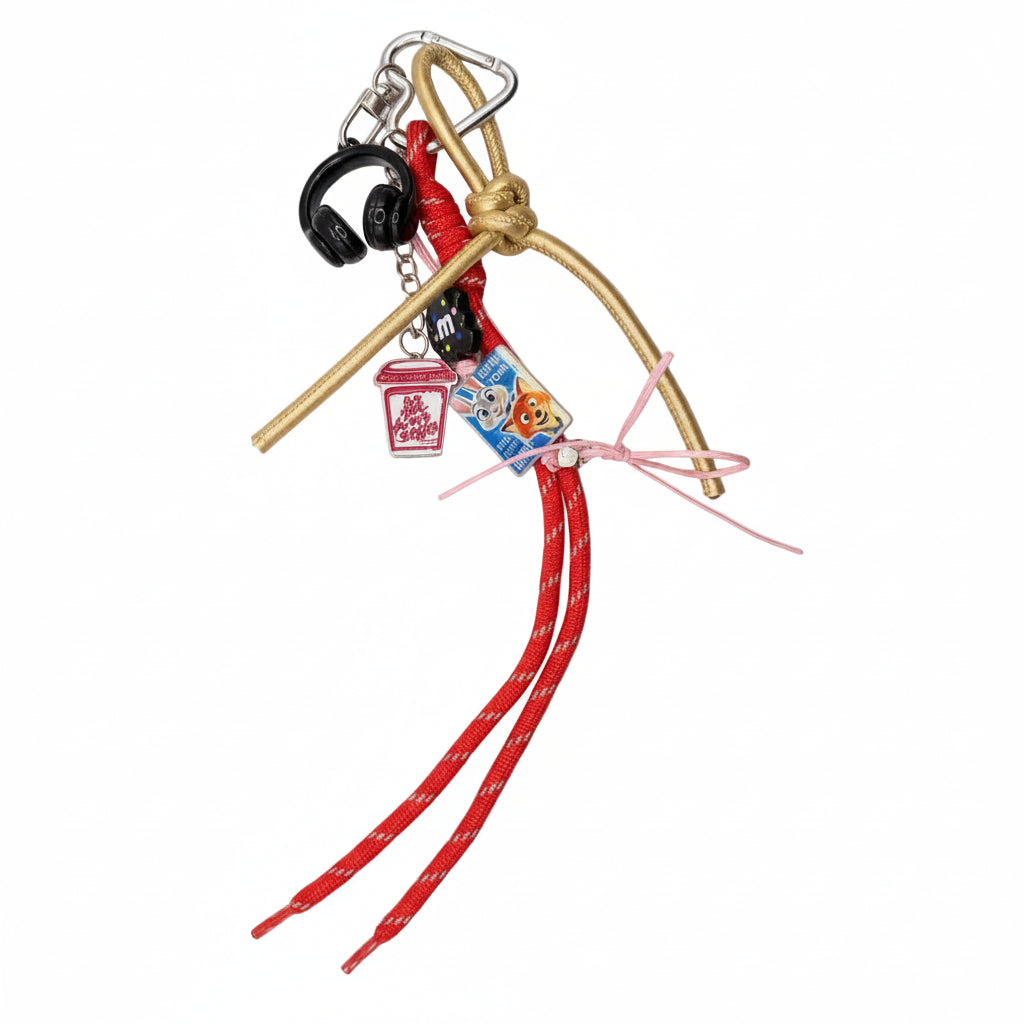 Colorful Charm Keychain Accessory