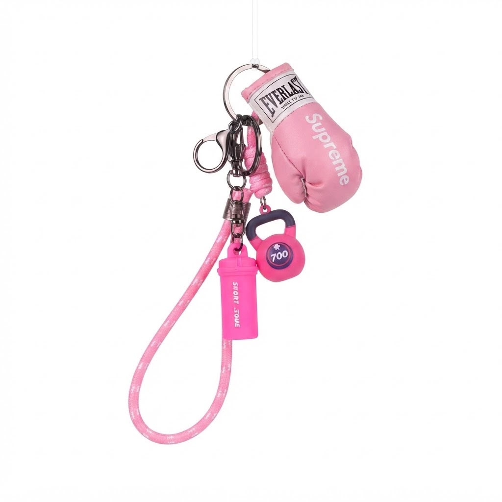 Fitness &amp; Boxing Glove Keychain