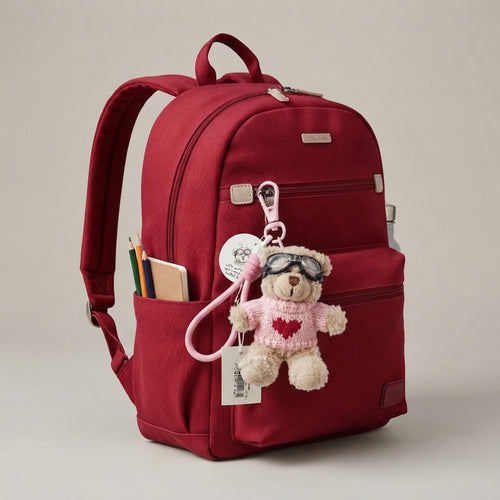 Aviator Bear Plush Sweater Bag Charm &nbsp;