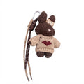 Fluffy Bunny Plush Sweater Bag Charm &nbsp;