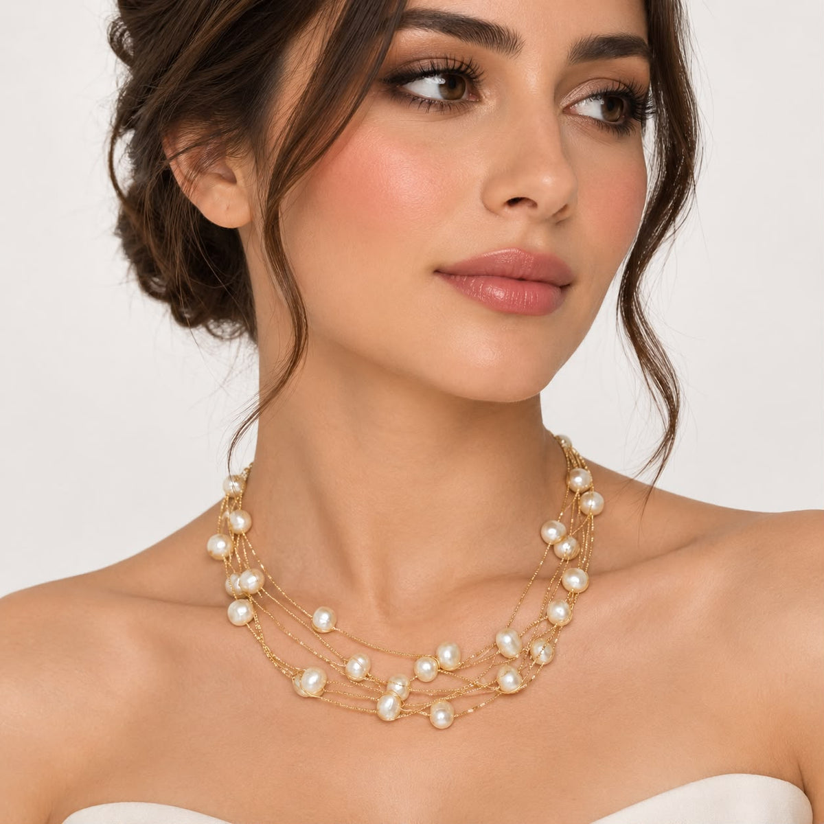 Elegance in Gold and Pearls