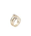 Bold Triple-Band Statement Ring