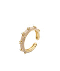 Elegance Floral Enamel Band Ring