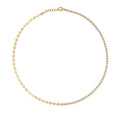 Dainty Two-Tone Gold Choker with Crystal and Sequins Accents